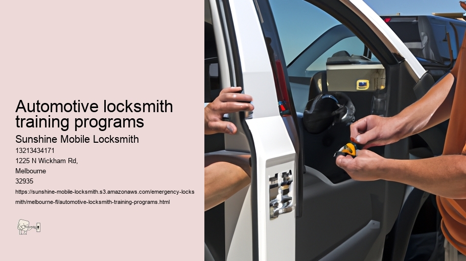 Automotive locksmith training programs